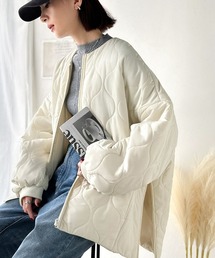 【未使用】rainbowfamホワイト夏用アウター白 レディースのノーカラージャケット（ホワイト/白色系