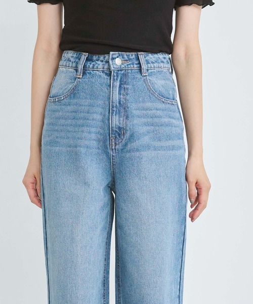 関税込み【LEMAIRE】HIGH WAIST DENIM PANT ハイウエストデニム Denim Indigo High Waisted Curved Pants | LEMAIRE