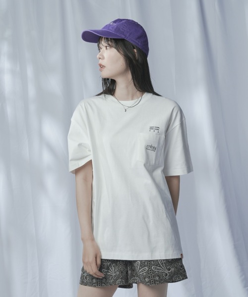 Manhattan Portage（マンハッタンポーテージ）の「S/S Print T-Shirt（Tシャツ/カットソー・メンズ・ホワイト/ブラック/ベージュ/ライトパープル・MEDIUM/SMALL/X-LARGE/LARGE）」の7枚目の写真