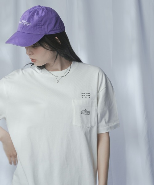 Manhattan Portage（マンハッタンポーテージ）の「S/S Print T-Shirt（Tシャツ/カットソー・メンズ・ホワイト/ブラック/ベージュ/ライトパープル・MEDIUM/SMALL/X-LARGE/LARGE）」の12枚目の写真