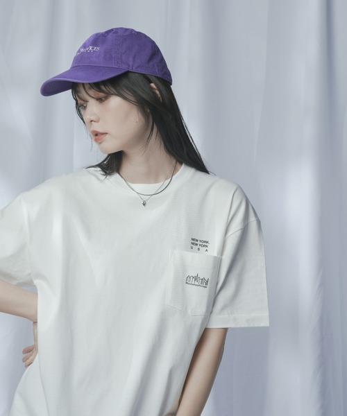 Manhattan Portage（マンハッタンポーテージ）の「S/S Print T-Shirt（Tシャツ/カットソー・メンズ・ホワイト/ブラック/ベージュ/ライトパープル・MEDIUM/SMALL/X-LARGE/LARGE）」の13枚目の写真