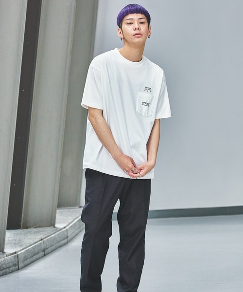 Manhattan Portage（マンハッタンポーテージ）の「S/S Print T-Shirt（Tシャツ/カットソー・メンズ・ホワイト/ブラック/ベージュ/ライトパープル・MEDIUM/SMALL/X-LARGE/LARGE）」の21枚目の写真