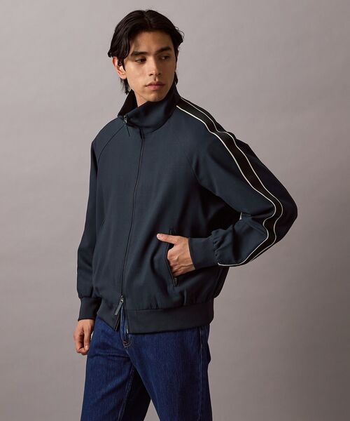 Calvin Klein(カルバン・クライン)の「ロングスリーブ トラックジャケット(その他アウター・メンズ・ネイビー・S/XS)」の1枚目の写真