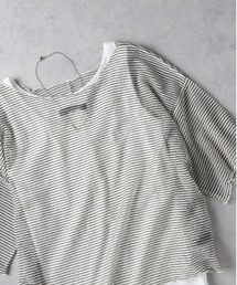 HONEYSUCKLE ROSE(ハニーサックルローズ)【レディース】シアーボーダー半袖Tシャツ