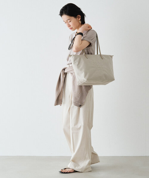 russet（ラシット）の「コーデュラナイロントートバッグ（トートバッグ・レディース・グレイッシュベージュ/ブラック/グレー・FREE）」の5枚目の写真