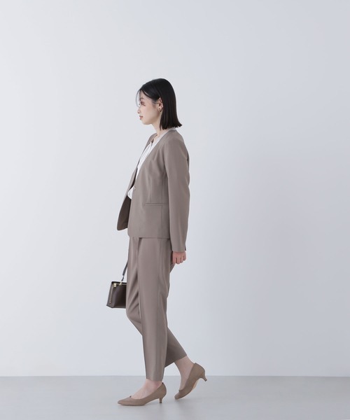 セール】◇サマードライタッチ SETUP ノーカラージャケット（ノー