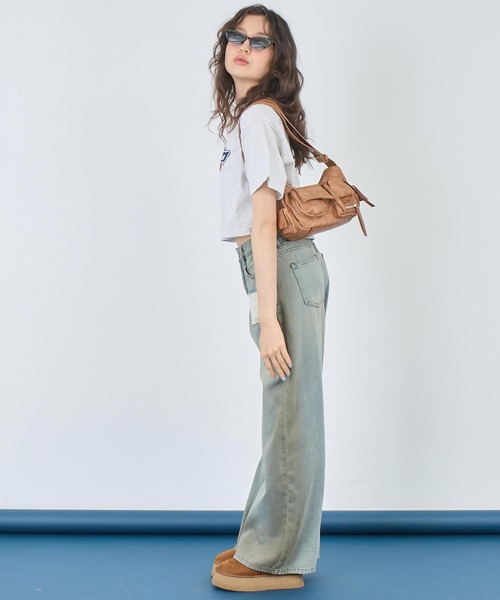 ANAP（アナップ）の「ポケット デザイン 2way ショルダー バッグ（ショルダーバッグ・レディース・ブラウン/ブラック・FREE）」の8枚目の写真