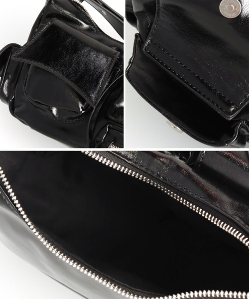 ANAP（アナップ）の「ポケット デザイン 2way ショルダー バッグ（ショルダーバッグ・レディース・ブラウン/ブラック・FREE）」の11枚目の写真