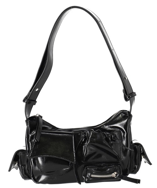 ANAP（アナップ）の「ポケット デザイン 2way ショルダー バッグ（ショルダーバッグ・レディース・ブラウン/ブラック・FREE）」の4枚目の写真