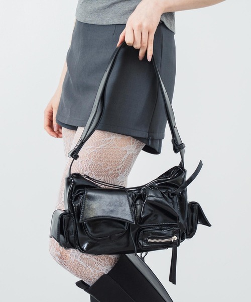 ANAP（アナップ）の「ポケット デザイン 2way ショルダー バッグ（ショルダーバッグ・レディース・ブラウン/ブラック・FREE）」の20枚目の写真