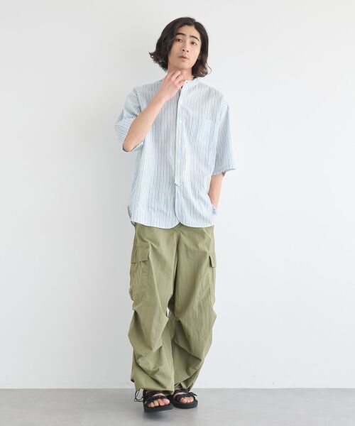 CRAFT STANDARD BOUTIQUE（クラフトスタンダードブティック）の「ハーフプラケット半袖シャツ【ユニセックス】（シャツ/ブラウス・レディース・ブルー系その他7/ブルー系その他6・S/M/L）」の7枚目の写真