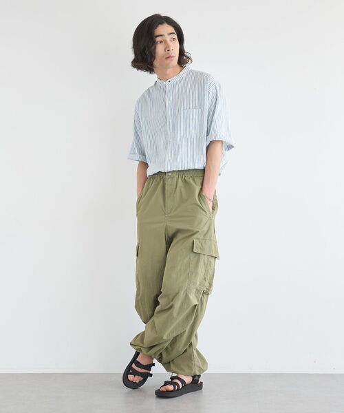 CRAFT STANDARD BOUTIQUE（クラフトスタンダードブティック）の「ハーフプラケット半袖シャツ【ユニセックス】（シャツ/ブラウス・レディース・ブルー系その他7/ブルー系その他6・S/M/L）」の10枚目の写真