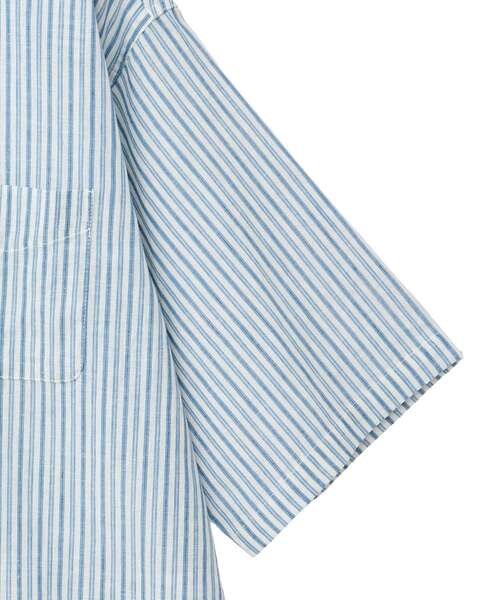 CRAFT STANDARD BOUTIQUE（クラフトスタンダードブティック）の「ハーフプラケット半袖シャツ【ユニセックス】（シャツ/ブラウス・レディース・ブルー系その他7/ブルー系その他6・S/M/L）」の14枚目の写真