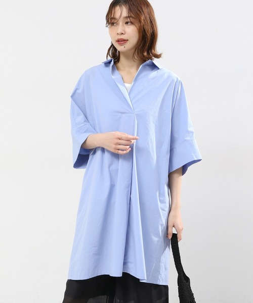 Max Mara Studio　スキッパー　チュニックブラウス　膝丈ワンピース スキッパーシャツワンピース | [公式]スタディオクリップ