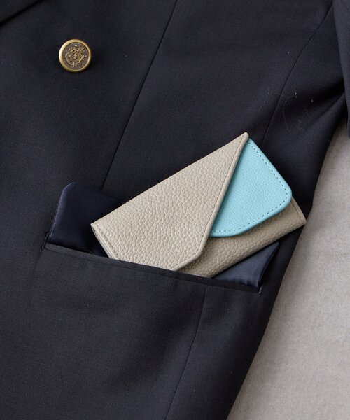 BIRTHDAY BAR（バースデイバー）の「【onoff//　オノフ】本革名刺入れ（名刺入れ・レディース・オリーブ/アイボリー/ブラック/キャメル/ベージュ/ブラック系その他/グレー・0）」の5枚目の写真