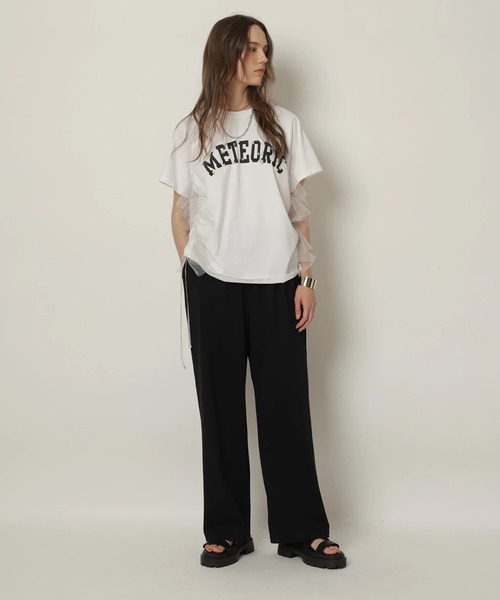 サイドチュールロゴT-shirt(ウォシャブル)（Tシャツ/カットソー