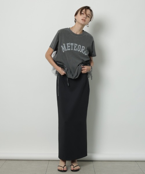 CADUNE カデュネ サイドチュールロゴT-shirt サイドチュールロゴT-shirt(ウォシャブル)（Tシャツ/カットソー