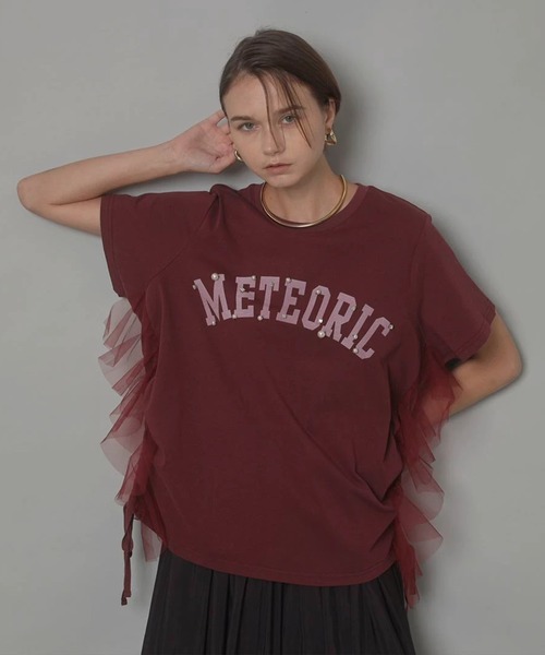 サイドチュールロゴT-shirt（Tシャツ/カットソー）｜CADUNE