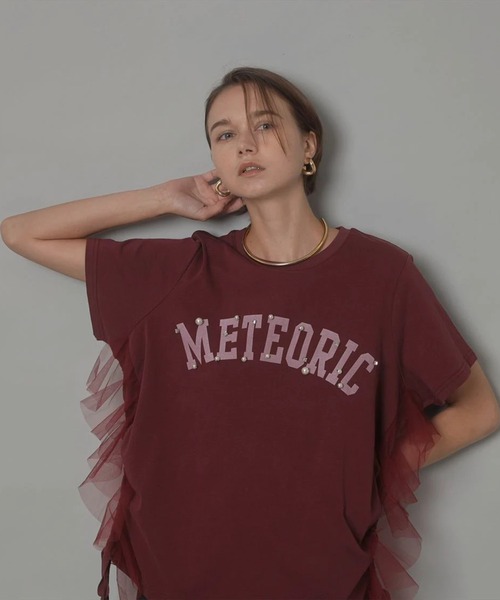 タグ付き　サイドチュールロゴT-shirt サイドチュールロゴT-shirt（Tシャツ/カットソー）｜CADUNE