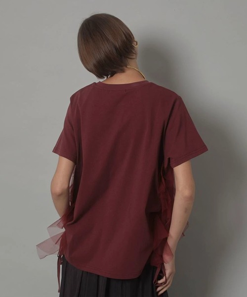 CADUNE カデュネ サイドチュールロゴT-shirt サイドチュールロゴT-shirt（Tシャツ/カットソー）｜CADUNE