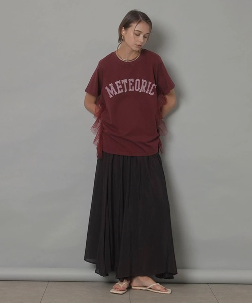 カデュネ　サイドチュールロゴTシャツ　新品未使用 サイドチュールロゴT-shirt | Tシャツ・カットソー | CADUNE