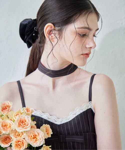 etre loin（エトルワン）の「Stripe ribbon tight dress（ドレス・レディース・ブラック/グレー/ネイビー・M）」の11枚目の写真