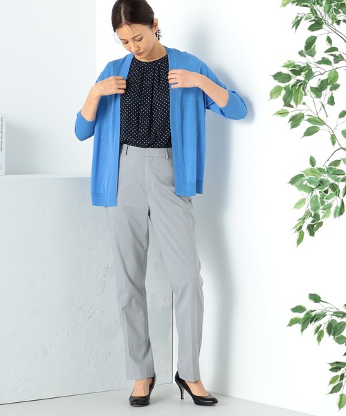 GALLORIA(ギャローリア)の「洗える・UVカット トッパーカーディガン(カーディガン/ボレロ・レディース・ライトブルー/ライトグレー/パープル/ネイビー/オフホワイト・LL/S/M/L)」の12枚目の写真