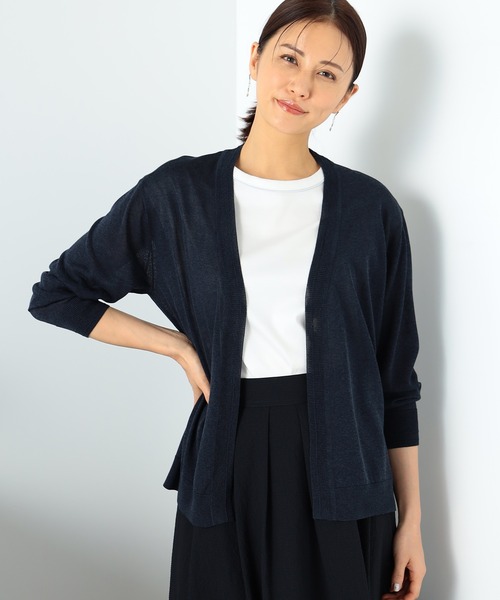 GALLORIA(ギャローリア)の「洗える・UVカット トッパーカーディガン(カーディガン/ボレロ・レディース・ライトブルー/ライトグレー/パープル/ネイビー/オフホワイト・LL/S/M/L)」の13枚目の写真