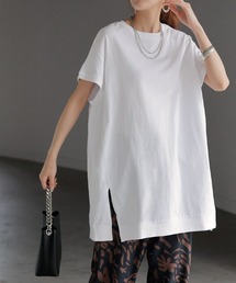 さらっと綿100％ チュニックTシャツ