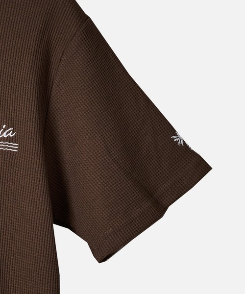 EVOLUTION(エボリューション)の「サーフ系ワンポイント刺繍半袖tシャツ(Tシャツ/カットソー・メンズ・オフホワイト/ブラック/ミント/ブラウン・MEDIUM/LARGE/X-LARGE)」の7枚目の写真