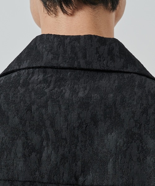 STUDIOUS(ステュディオス)の「【STUDIOUS】JACQUARD SHIRTS S.S(シャツ/ブラウス・メンズ・ライトベージュ/ブラック・1/2)」の9枚目の写真