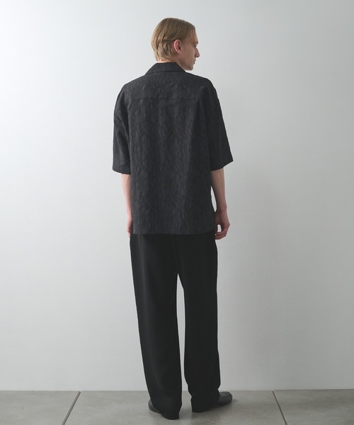 STUDIOUS(ステュディオス)の「【STUDIOUS】JACQUARD SHIRTS S.S(シャツ/ブラウス・メンズ・ライトベージュ/ブラック・1/2)」の15枚目の写真