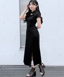 vavaduduフーディロングドレス黒パーカーワンピスエットワンピブラック フーディー ワンピース パーカー ワンピース」に該当する