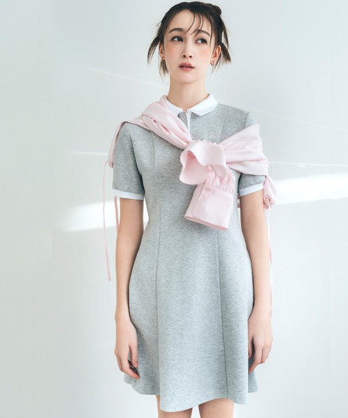 ポロ衿カットソーワンピース ポロ衿カットソーワンピース | JILL by JILL STUART（ジル バイ