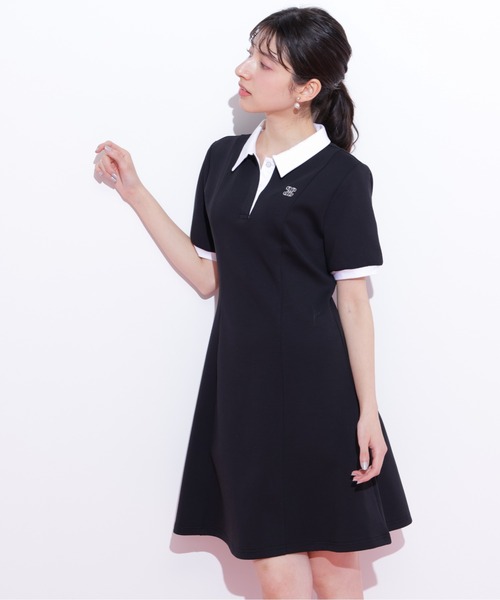 JILL BY JILLSTUART ポロ衿カットソーワンピース グレー ポロ衿カットソーワンピース | JILL by JILL STUART（ジル バイ