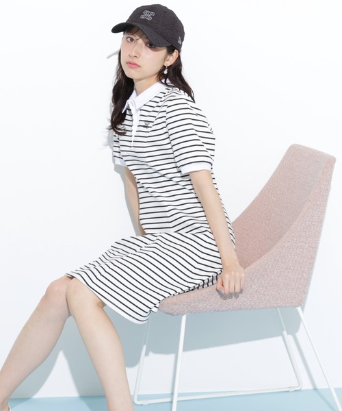 JILL BY JILLSTUART ポロ衿カットソーワンピース グレー ポロ衿カットソーワンピース | JILL by JILL STUART（ジル バイ