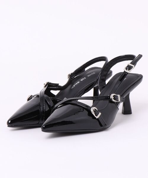 shoes365（シューズスリーシックスファイヴ）の「ポインテッドトゥバックストラップヒール (SS)（パンプス・レディース・オフホワイト/ブラック/ベージュ・23.5cm/24.5cm/23.0cm/24.0cm/22.5cm）」の12枚目の写真