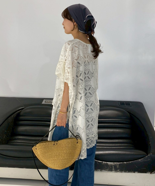 PROVOKE （プロヴォーク）の「《追加》provoke/プロヴォーク ポンチョブラウス PV-030061（シャツ/ブラウス・レディース・ホワイト・FREE）」の16枚目の写真