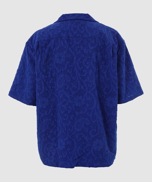 WhoWhat（フーワット）の「PAISLEY JACQUARD OPEN COLLAR SHIRT（シャツ/ブラウス・メンズ・ベージュ系その他/ブルー・M）」の3枚目の写真