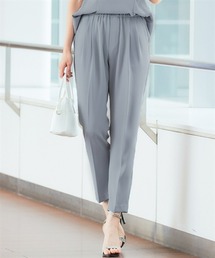 7days Life Styling | 美極とろみ素材テーパードパンツ(しわになりにくい・洗濯機OK)(スラックス)
