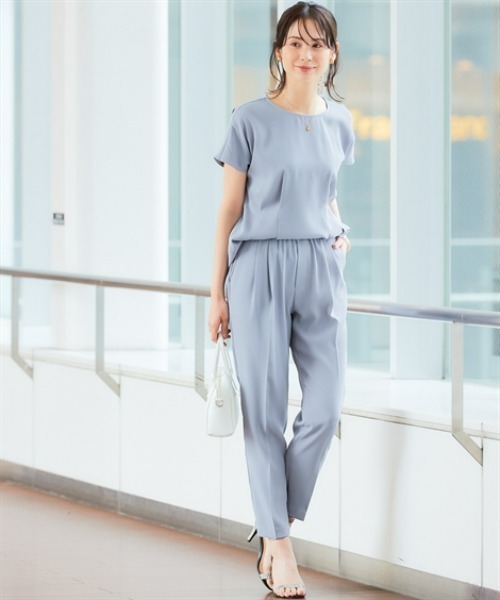 7days Life Styling(セブンデイズライフスタイリング)の「美極とろみ素材テーパードパンツ(しわになりにくい・洗濯機OK)(スラックス・レディース・グレー/チャコール/ブラック・S/M/L/LL)」の9枚目の写真