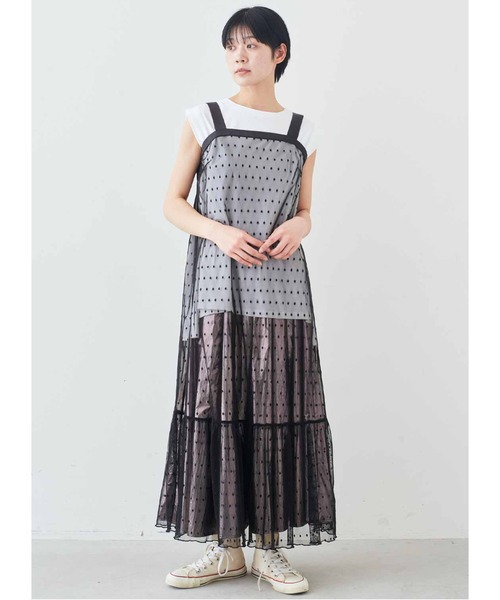 MEDE19F(メデジュウキュウ)の「MEDE19F タック遣いのフレンチスリーブコットントップス(Tシャツ/カットソー・レディース・ベージュ/ホワイト/ブラック・L/M/LL)」の10枚目の写真