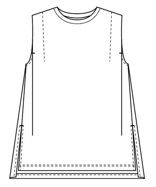 MEDE19F(メデジュウキュウ)の「MEDE19F タック遣いのフレンチスリーブコットントップス(Tシャツ/カットソー・レディース・ベージュ/ホワイト/ブラック・L/M/LL)」の14枚目の写真