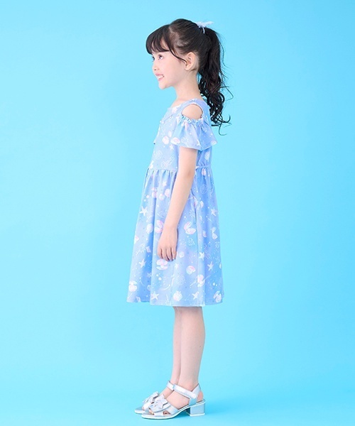 mezzo piano（メゾピアノ）の「シェル柄 カットワンピース ネックレス