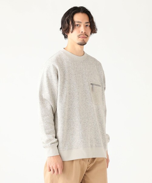 B:MING by BEAMS（ビーミングバイビームス）の「ライトフリース クルーネック スウェット（ユニセックス）（スウェット・メンズ・チャコールグレー/ライトグレー/ネイビー・S/M/L/XL）」の12枚目の写真