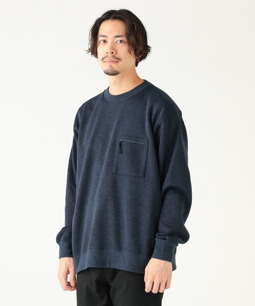B:MING by BEAMS（ビーミングバイビームス）の「ライトフリース クルーネック スウェット（ユニセックス）（スウェット・メンズ・チャコールグレー/ライトグレー/ネイビー・S/M/L/XL）」の16枚目の写真