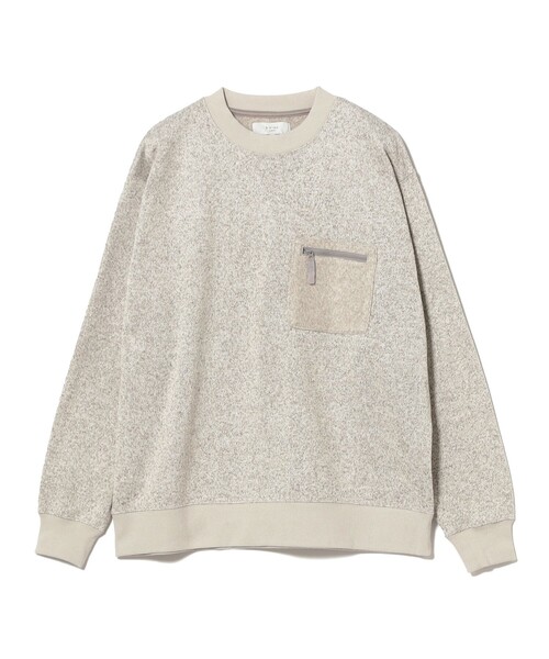 B:MING by BEAMS（ビーミングバイビームス）の「ライトフリース クルーネック スウェット（ユニセックス）（スウェット・メンズ・チャコールグレー/ライトグレー/ネイビー・S/M/L/XL）」の17枚目の写真