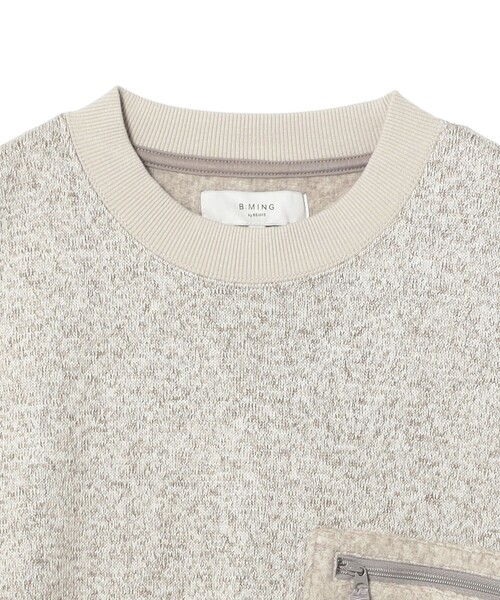 B:MING by BEAMS（ビーミングバイビームス）の「ライトフリース クルーネック スウェット（ユニセックス）（スウェット・メンズ・チャコールグレー/ライトグレー/ネイビー・S/M/L/XL）」の18枚目の写真