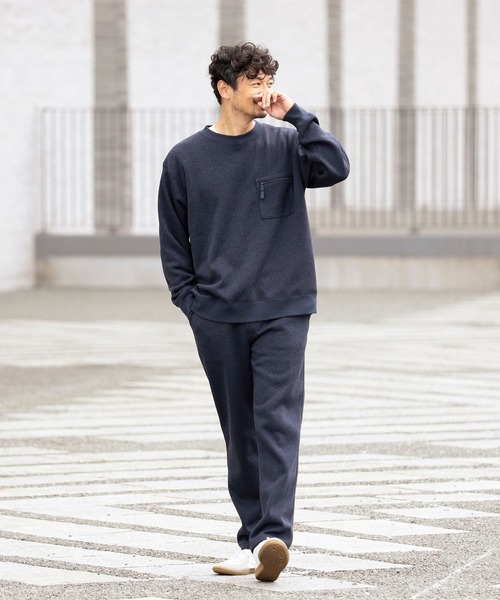 B:MING by BEAMS（ビーミングバイビームス）の「ライトフリース クルーネック スウェット（ユニセックス）（スウェット・メンズ・チャコールグレー/ライトグレー/ネイビー・S/M/L/XL）」の9枚目の写真