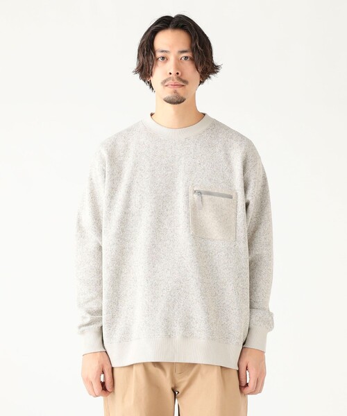 B:MING by BEAMS（ビーミングバイビームス）の「ライトフリース クルーネック スウェット（ユニセックス）（スウェット・メンズ・チャコールグレー/ライトグレー/ネイビー・S/M/L/XL）」の4枚目の写真